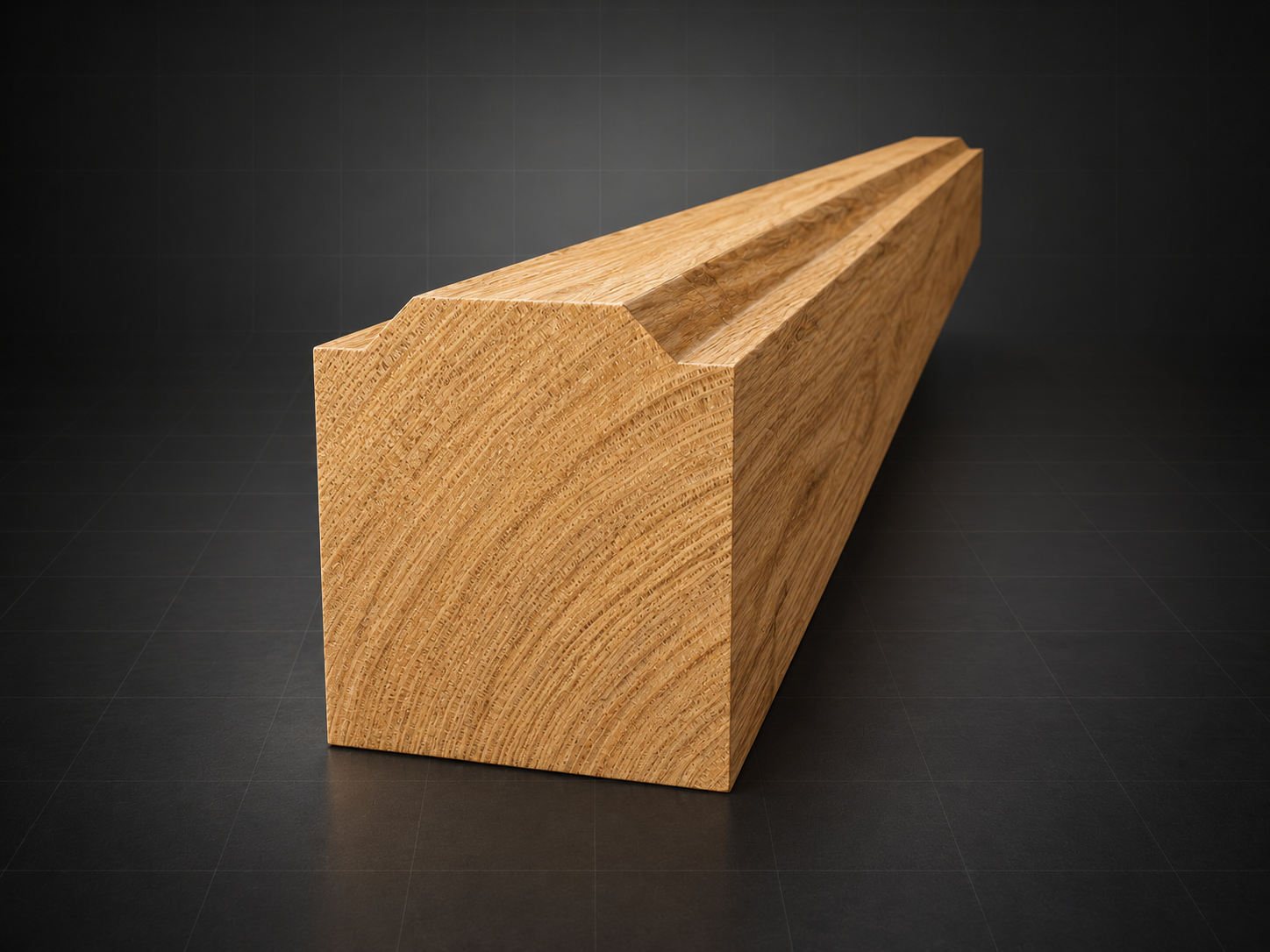 I-Wood component with a raised Hill surface