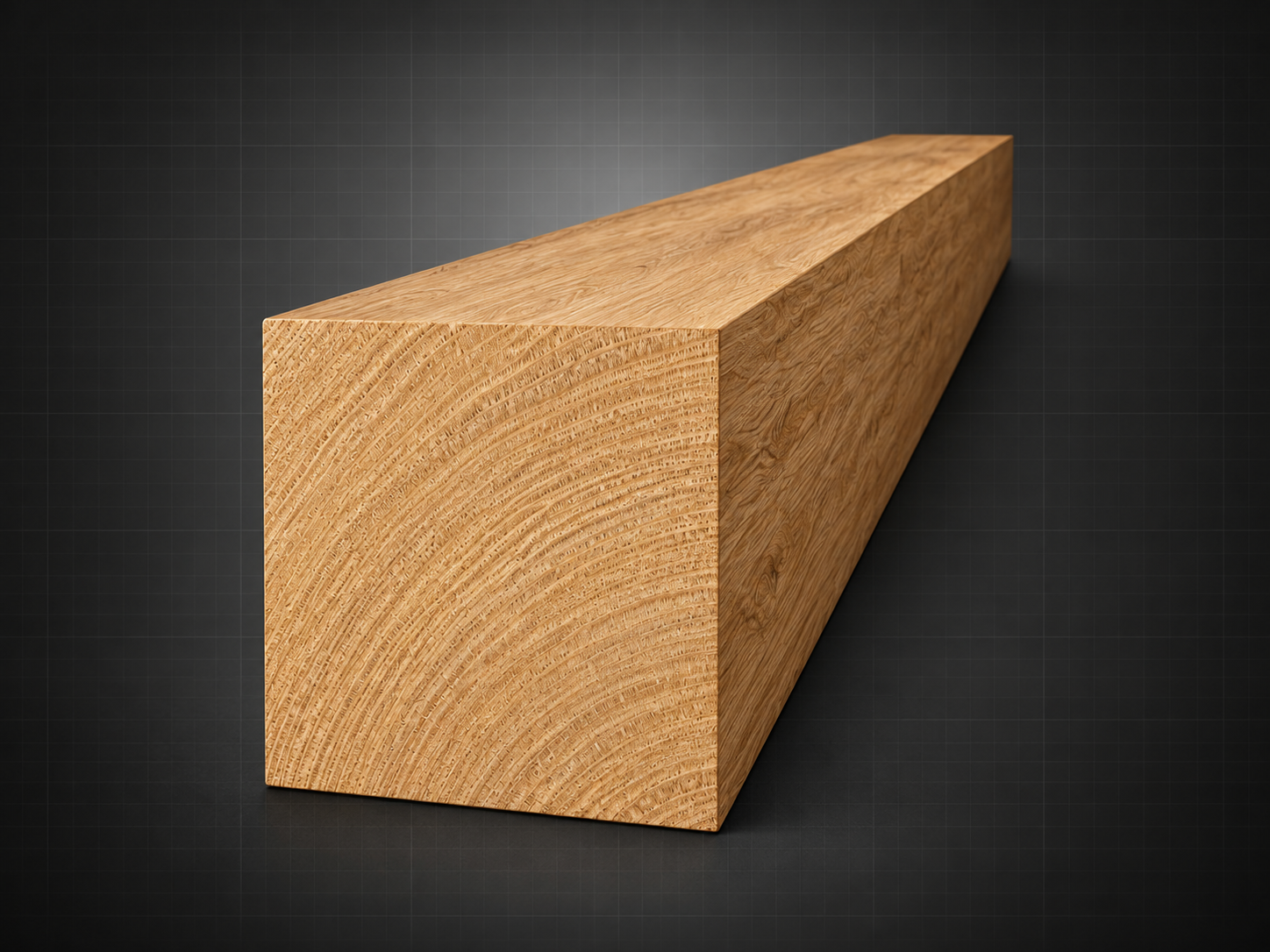 Plain I-Wood component with a flat, unmodified face